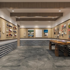 中式村史展厅3D模型下载